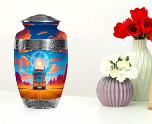 โกศเผาศพขนาดใหญ่สำหรับผู้ใหญ่ชายและหญิงอัฐิสไตล์ทรากร - Product Image 4