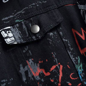 Chaqueta de Mezclilla Lavada Premium con Cuello Alto para Hombre, Diseño Nuevo, Ajustada, Mangas Largas, Moda Urbana, Ropa Exterior de Primavera - Product Image 6