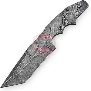 Lame vierge en acier damas Couteau forgé Couteaux personnalisés Lames vierges pleine soie - Product Image 6