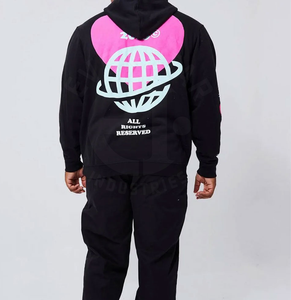 เสื้อฮู้ดมีซิปสำหรับผู้ชายเสื้อฮู้ดออกแบบโลโก้ได้ตามต้องการ - Product Image 5