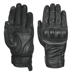 Motorbike Men's Black Leather Glove Motorcycle Auto Racing Wear Gloves For Men - Product Image 1