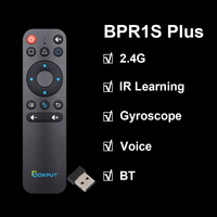 2.4G BT Çift Modlu Uzaktan Kumanda BPR1S Plus Hava Faresi Öğrenme Kodlu Google Sesli Android TV Box PC IR 10m Menzilli OEM ODM Fabrika