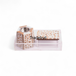 Mubkhar de madera hecho a mano perfecto para quemar incienso y resinas aromáticas tradebyd - Product Image 3