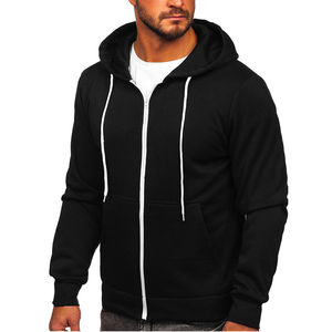 Nueva venta al por mayor liso de alta calidad en blanco peso pesado polar hombres cremallera sudaderas con capucha logotipo personalizado hombres cremallera sudaderas con capucha y sudaderas - Product Image 3