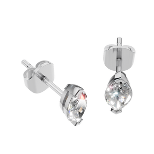 Boucles d'oreilles clous en moissanite 2 carats, coupe marquise, plaqué or massif 14 carats, certifiées IGI, pour femmes, fête, mariage, vente chaude - Product Image 4