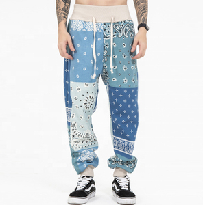 Pantalones de chándal de gran tamaño con logotipo personalizado pantalones de chándal holgados de pierna ancha de alta calidad pantalones de chándal lisos básicos de talla grande para hombre - Product Image 1