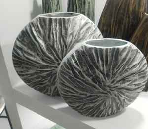 Nouveau pot de fleur en aluminium plaqué argent personnalisé Vases à fleurs en métal au design art déco Décoration d'hôtel à domicile Prix de gros - Product Image 3