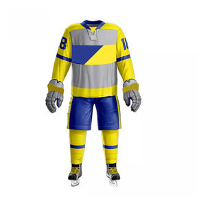 Maillot de Hockey sur glace de haute qualité personnaliser Logo enfants taille adulte taille uniformes de Hockey sur glace vente en gros ensemble d'uniformes logo personnalisé - Product Image 2