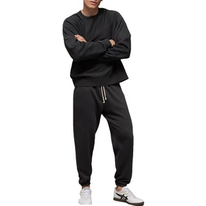 Sweat-shirt épais pour homme, col rond uni, 100 % coton, pull oversize, molleton vierge unisexe pour homme 2027 - Product Image 1