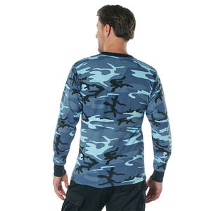 Sudadera Clásica con Cuello Redondo y Estampado de Camuflaje, Sudadera Informal de Algodón Suave y Duradero, Sudadera Holgada de Moda para Hombre - Product Image 3
