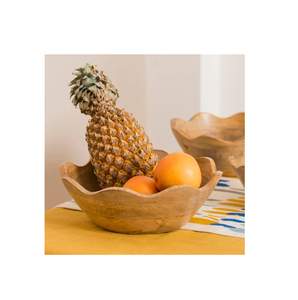 Vajilla de madera, cuencos de frutas, masa, ensaladera, juego de servir para frutas, verduras, ensaladera, cuenco para servir - Product Image 2