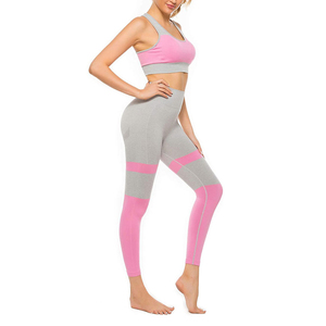 Conjuntos de yoga Fitness Mujer ropa deportiva poliéster OEM conjuntos de entrenamiento para mujeres con logotipo personalizado conjunto de yoga - Product Image 5