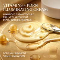 Crème Vitamine PDRN Marque Blanche, Booster d'Énergie Revitalisant pour la Peau avec Niacinamide & Tocophérol, Crème Hydratante Profonde pour le Visage
