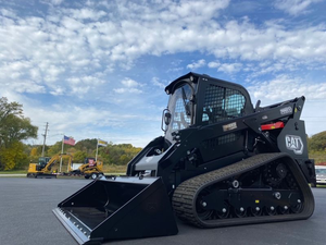 Chargeuse compacte sur chenilles Caterpillar 299D3, chargeuse à direction déportée de 4 tonnes avec moteur, boîte de vitesses et benne, couleur jaune et noir - Product Image 5