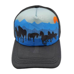 Sombrero de camionero de alta calidad con espalda ajustable impresa digital y costura duradera para la venta en línea - Product Image 3