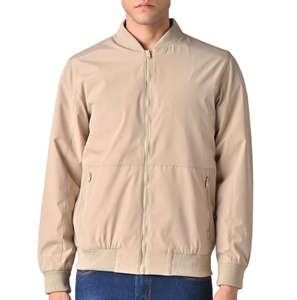 Chaqueta Bomber Personalizada de Alta Gama para Hombre 2024, Chaqueta de Invierno de Alta Calidad en Poliéster/Algodón con Cuello Alto, Talla Grande, Resistente al Viento - Product Image 1