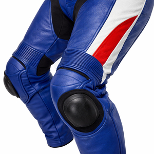 Combinaison de course en cuir pour moto pour homme, une pièce, équipement de conduite de moto avec protection des genoux, logo personnalisé, vêtements de sécurité pour motard, OEM ODM - Product Image 5