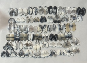 AAA + คุณภาพจากธรรมชาติ Dendrite คู่ Cabochon เครื่องประดับอัญมณีจี้อัญมณีตามสั่งขนาดสำหรับทำเครื่องประดับ - Product Image 3