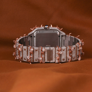 Luxury Customize Hip Hop Custom Leaf Shape Two Tone Leb Grown Diamond <b>Watch</b> <b>for</b> <b>Men</b> With Customized Dial and Unique Designed - Product Image 3