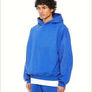 Sudadera con Capucha de Invierno 100% Algodón para Hombre y Mujer, Sudadera Holgada de Manga Larga, Informal, Deportiva, de Punto, Lisa, a la Moda - Product Image 3