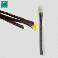 Brosse à dents naturelle Al-MUMEEZ Olive Miswak Stick, poils en fibre de verre doux, biodégradable, manche jetable, taille échantillon noire