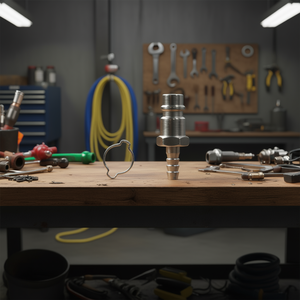 Acoplamiento Rápido Stanley M con Soporte para Manguera, Conexión para Compresor para Mangueras de 6 a 11 mm, Accesorio para Herramientas Neumáticas 166586XSTN - Product Image 3