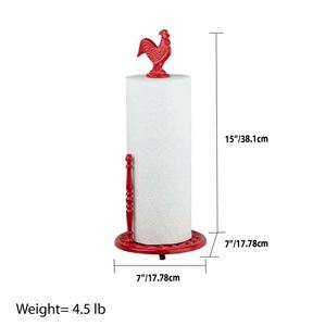 Cast Iron Rooster Free Standing Paper Towel Holder <b>Wedding</b> for Hotel Room restaurant office Bar <b>Tissue</b> Box Made in India 2023 - Product Image 3