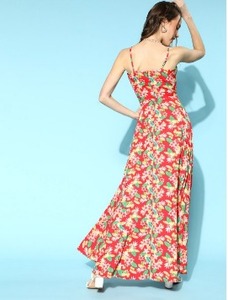 Vestido maxi de estilo informal bohemio sin mangas para mujer Bloque de mano Impreso Algodón indio Ecológico Sostenible 100% Algodón ODM - Product Image 4