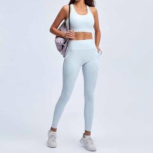Ensemble de yoga pour femmes le plus vendu, ensemble de vêtements de sport pour femmes, leggings ultra-extensibles et soutien-gorge de sport pour l'entraînement quotidien, OEM - Product Image 2