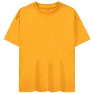 Pakistan fait 100% coton goutte épaule t-shirts été utilisation couleur unie hommes surdimensionné chemises à manches courtes - Product Image 3