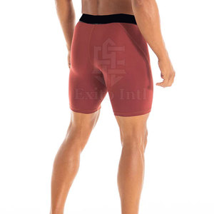 Shorts de Compression Homme Personnalisés de Haute Qualité pour Sport et Fitness, Taille Élastique, Longueur Genou, Respirants, Style Décontracté Urbain - Product Image 2