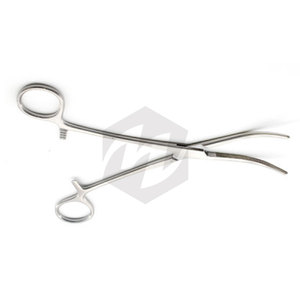 Rochester Carmalt Forceps Curved 8" Manual Surgical Hemostatic <b>Clamp</b> Tool Stainless Steel CE Certified Veterinary Surgical - Product Image 4