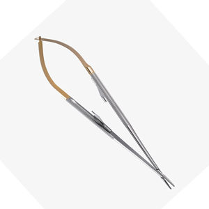 Pinza de Microagujas Profesional TC Castroviejo, Recta, de Acero Inoxidable, Herramienta Quirúrgica Reutilizable, Manual - Product Image 3