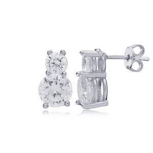 Boucles d'oreilles élégantes en zircon brillant, fabrication artisanale turque, bijoux en argent sterling 925 pour femmes, vente en gros - Product Image 4