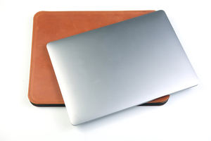 Custom Monogrammed Genuine Leather <b>Laptop</b> <b>Sleeve</b> Personalized Envelope Gift for Her Made in Pakistan-LLS-0003B - Product Image 5
