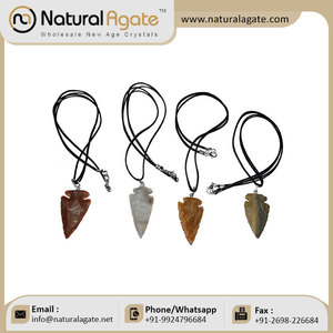 สร้อยคอรูปดาวหัวลูกศรสำหรับน้ำสร้อยคอรูปดาวทำจากแก้วสีดำสร้อยคอรูปหัวลูกศรเพื่อการรักษาขายส่ง - Product Image 2