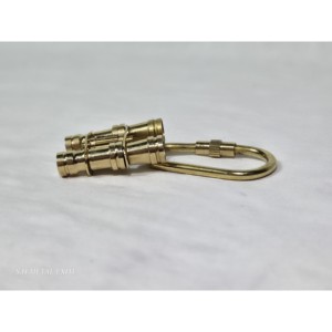 Llavero de Metal Personalizado con Diseño Náutico de Latón Vintage para Uso Comercial - Product Image 3