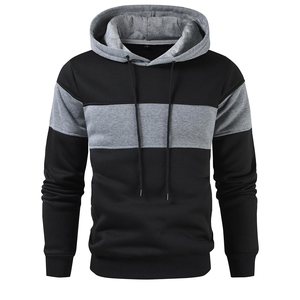 Sweat à capuche pour homme avec cordon de serrage, pull décontracté, épais et chaud, pour homme, streetwear d'hiver - Product Image 1