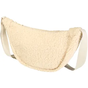 Borsa a Tracolla Ecologica Promozionale in Sherpa Riciclato a Forma di Orso - Product Image 1