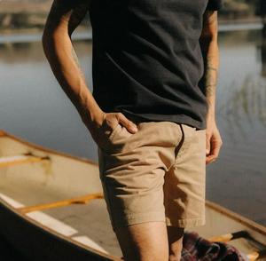 กางเกงขาสั้นผู้ชายเอวสูงเอวยางยืดระบายอากาศได้ดีเป็นมิตรกับสิ่งแวดล้อมกางเกงขาสั้นกางเกงยีนส์ขายาวปรับขนาดได้ - Product Image 6