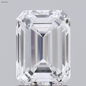 1.56ct Emerald Cut Lab-Grown Diamond IGI Certified E Color VS1 Clarity Lab-Stone - Product Image 1