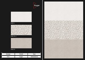 Baño Cocina Azulejos Diseños 300x600 Pared Cerámica Material de construcción Fabricación 3D Azulejos modernos de la India - Product Image 3