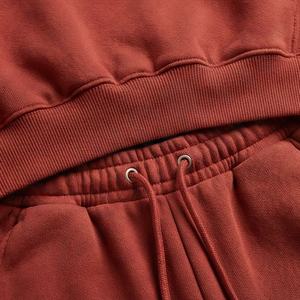 Conjunto Deportivo de Felpa de Algodón para Hombre al por Mayor OEM, Logotipo Personalizado, Estilo Holgado Informal, Pantalones Deportivos, Impresión Puff, Talla Grande para Invierno - Product Image 5