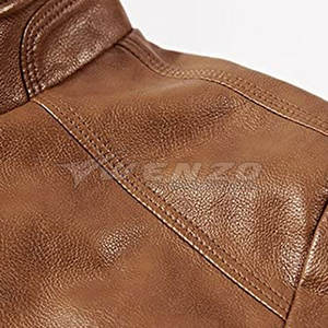 Chaqueta de Cuero Vacuno para Hombre, Precio al por Mayor, para Exteriores, Invierno, Transpirable, Impermeable, Resistente al Viento, Ecológica, con Logotipo Frontal - Product Image 3