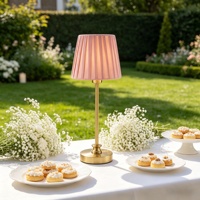 Lampe de table en velours rechargeable à intensité variable, spécifications personnalisées, lampe de bureau décorative pour la décoration de mariage, de banquet et d'événements