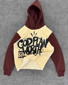 Sudaderas con capucha para hombre más vendidas con nuevo diseño de gran tamaño con cremallera completa hecha en Pakistán MOQ bajo bordado de Socorro al por mayor - Product Image 5