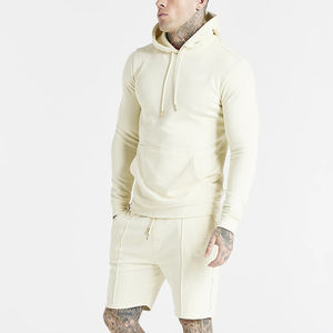 Sweat-shirt à capuche oversize en coton/polyester pour homme, avec logo personnalisé brodé, épaules tombantes, en molleton épais, double fermeture éclair - Product Image 6