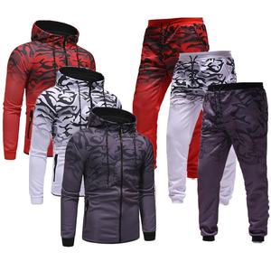 Conjunto Deportivo de Invierno para Hombre, Hecho a Medida, con Estampado por Transferencia Térmica, 2 Piezas, de Alta Calidad, en Felpa - Product Image 2