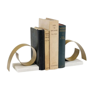 Serre-livres personnalisé en aluminium fini or Serre-livres en métal massif artisanal tendance pour organiser les livres d'anniversaire - Product Image 5