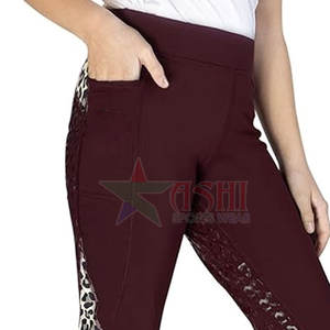 Women's Equestrian Horse Riding Leggings with <b>Knee</b> <b>Patch</b> Grip Waterproof Windproof Spandex/Polyester Material - Product Image 6